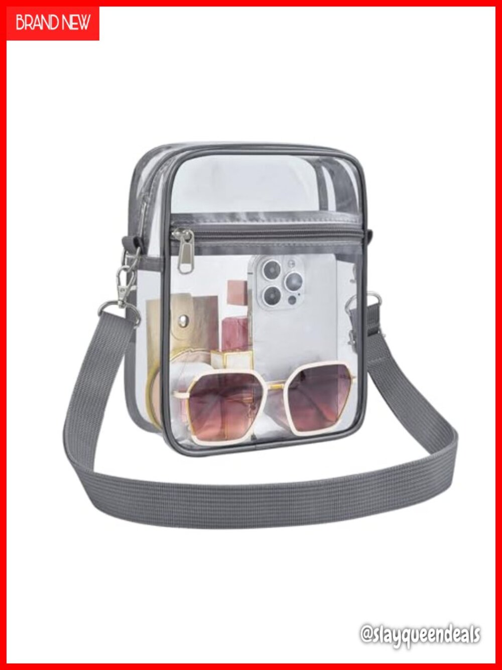 USPECLARE Clear Purse Stadium Approved Transparent Messenger Bag